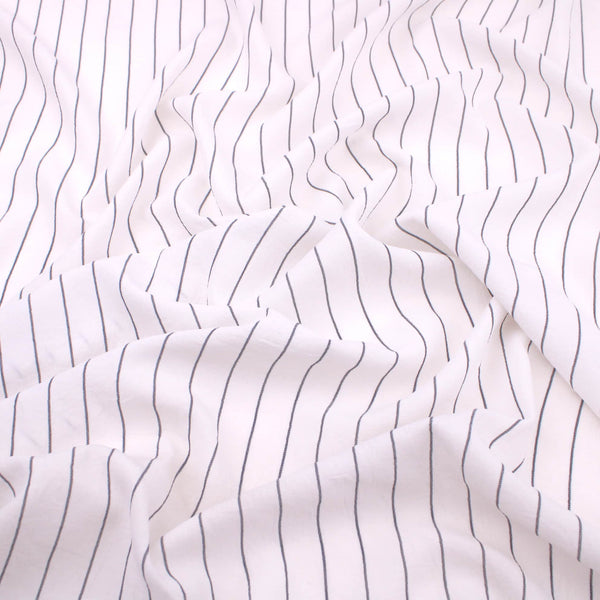 Navy Pinstripes