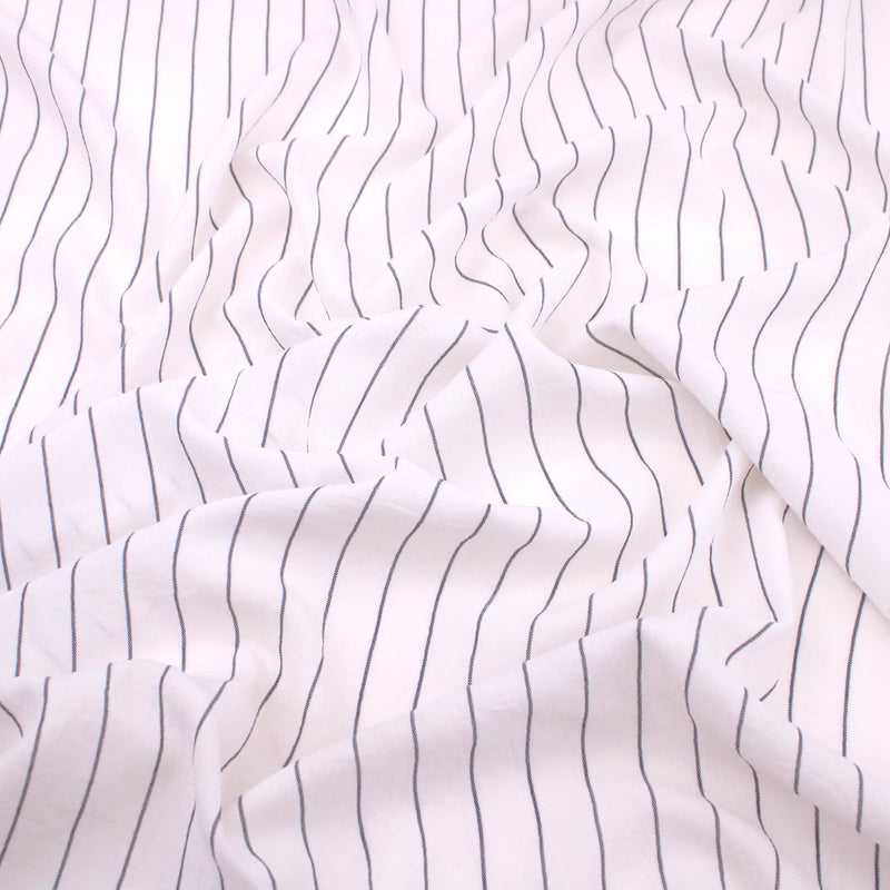 Navy Pinstripes