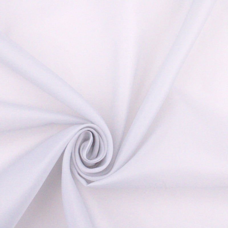 Anti-Static Dress Lining Polyester Fabric - White