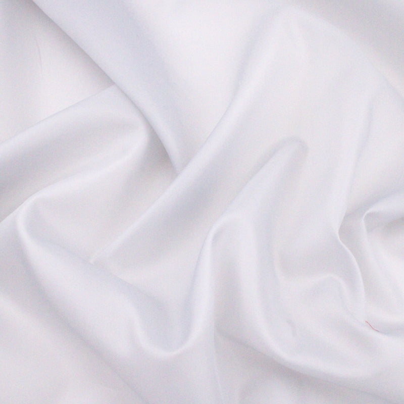 Anti-Static Dress Lining Polyester Fabric - White