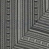 Gobelin Jacquard Thick Durable Tapestry Cushion Upholstery Jacketing Fabric - Aztec Monochrome