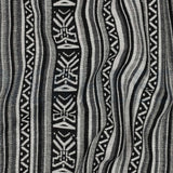 Gobelin Jacquard Thick Durable Tapestry Cushion Upholstery Jacketing Fabric - Aztec Monochrome