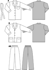Burda Style Pyjamas Sewing Pattern for Comfortable Nightwear B2691