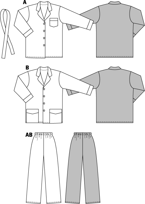 Burda Style Pyjamas Sewing Pattern for Comfortable Nightwear B2691