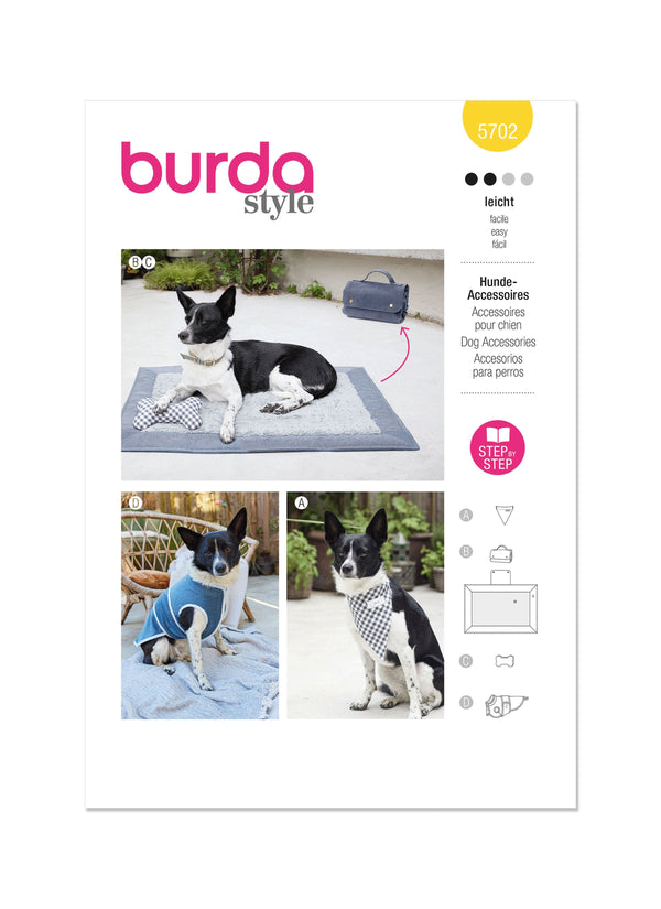 Burda Style Pet Accessories Sewing Pattern Guide B5702