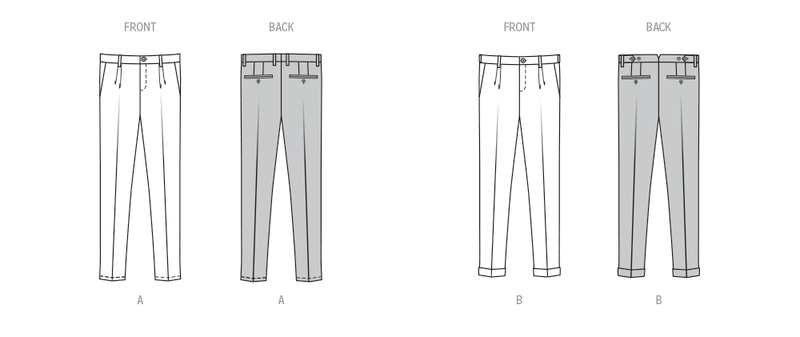 Burda Style Men's Trousers Sewing Pattern for Fashion Enthusiasts B5722