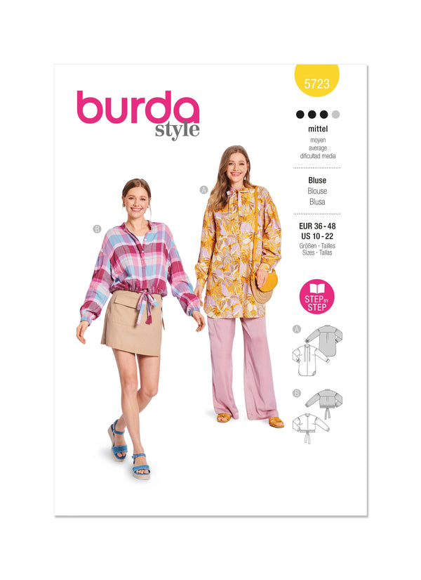 Burda Style Misses' Blouse Sewing Pattern B5723