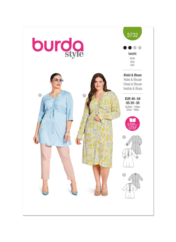 Burda Style Misses' Dress & Blouse Sewing Pattern B5732