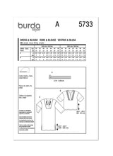 Burda Style Misses' Dress & Blouse Sewing Pattern B5733