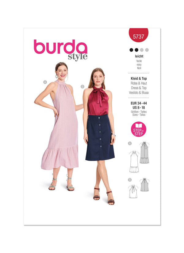 Burda Style Misses' Dress & T-Shirt Sewing Pattern B5737