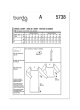 Burda Style Misses' Dress & T-Shirt Sewing Pattern B5738