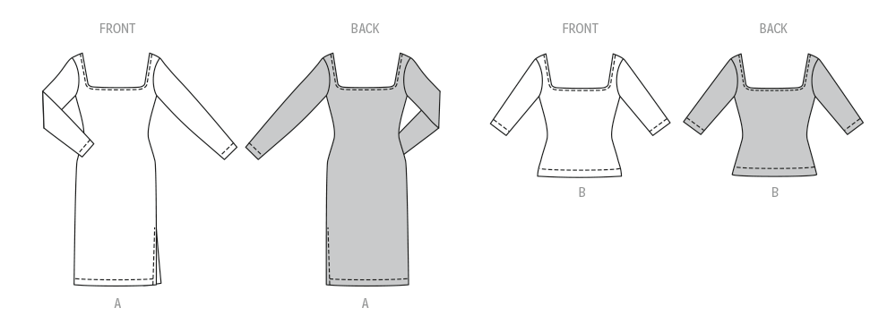Burda Style Misses' Dress & T-Shirt Sewing Pattern B5738