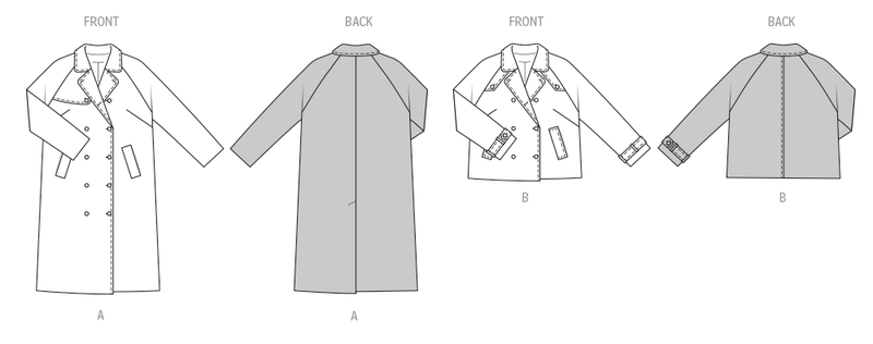 Burda Style Misses' Jacket & Coat Sewing Pattern B5747