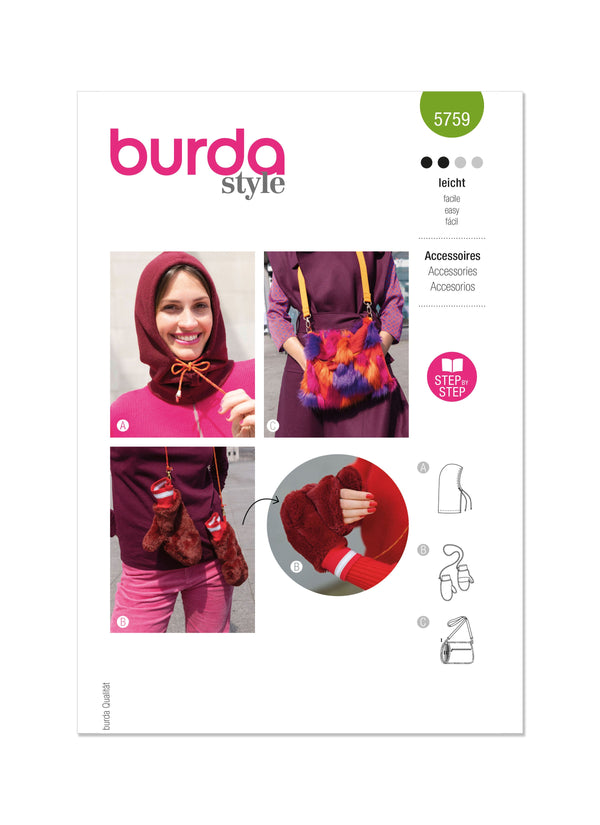 Burda Style Accessories Sewing Pattern for Creative Projects B5759