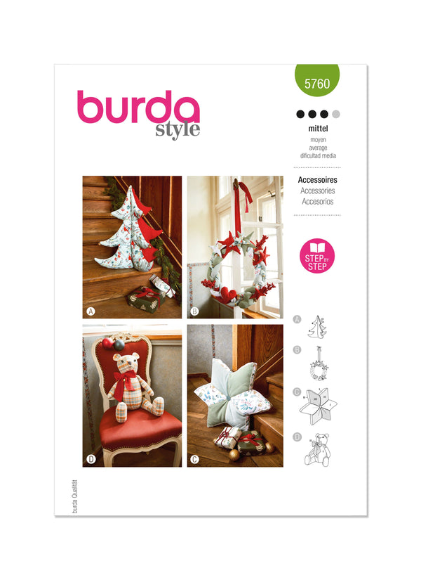 Burda Style Crafts Sewing Pattern for Creative Projects B5760