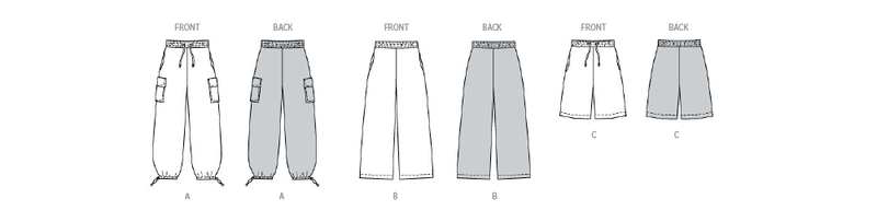 Burda Style Misses' Cargo Trouser Pants Sewing Pattern B5761