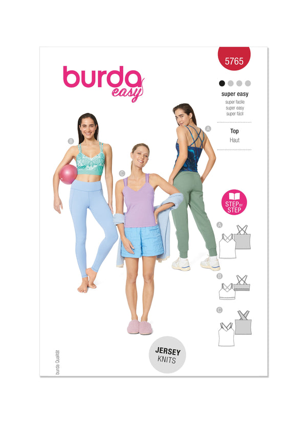 Burda Style Misses' Tops Sewing Pattern for Fashionistas B5765