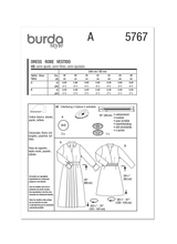 Burda Style Misses' Dress Sewing Pattern for Fashionistas B5767