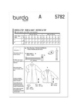 Burda Style Misses' Dress and Tunic Sewing Pattern B5782