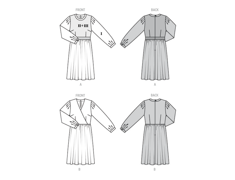 Burda Style Misses' Dress Sewing Pattern for Fashionistas B5784