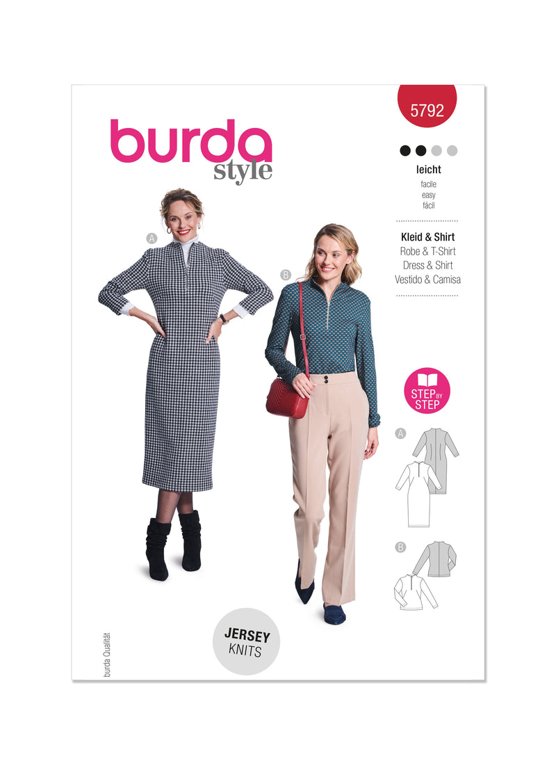 Burda Style Misses' Dress and Top Sewing Pattern B5792