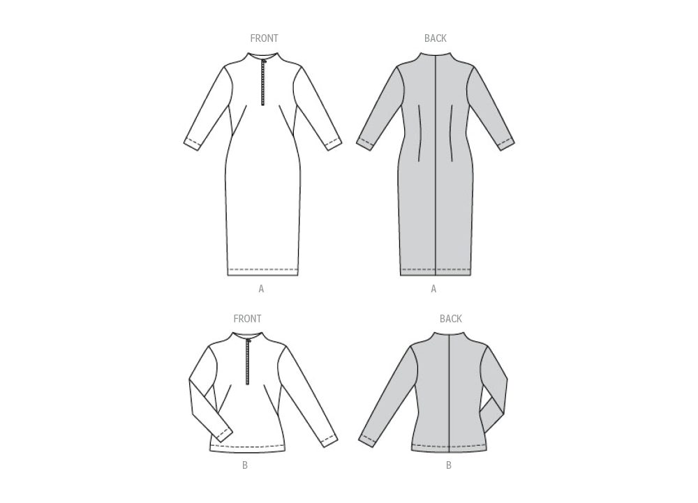 Burda Style Misses' Dress and Top Sewing Pattern B5792