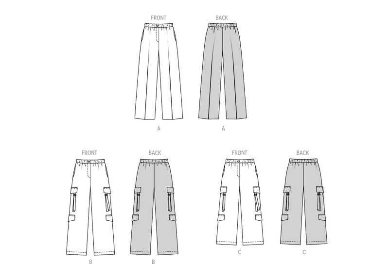 Burda Style Misses' Trouser Pants Sewing Pattern B5801