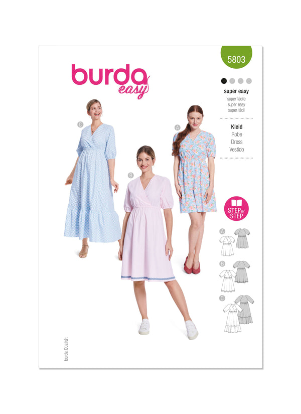 Burda Style Dress Sewing Pattern for Fashion Enthusiasts B5803