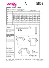 Burda Style Misses' Shirt Sewing Pattern for Fashionistas B5809