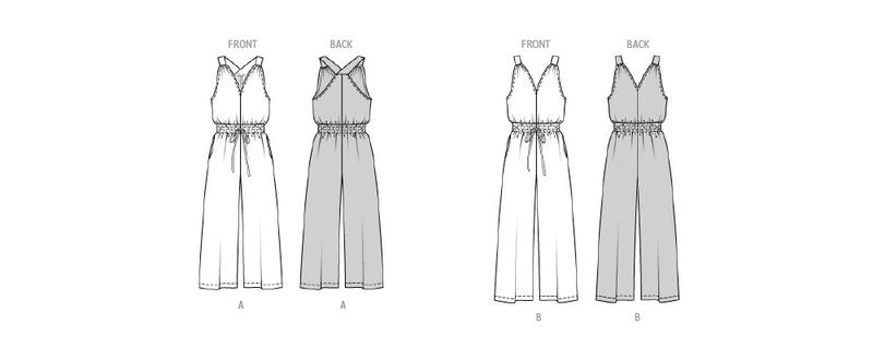 Burda Style Misses' Overall Sewing Pattern for Fashionistas B5817