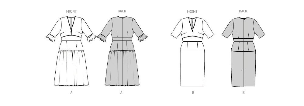 Burda Style Misses' Dress Sewing Pattern for Fashionistas B5820