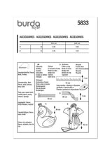 Burda Style Stuffed Animals Sewing Pattern Guide B5833
