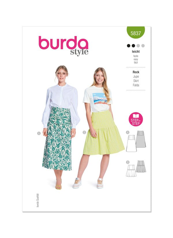 Burda Style Misses' Skirt Sewing Pattern for Fashionistas B5837
