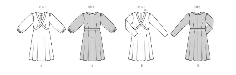 Burda Style Misses' Dress Sewing Pattern for Fashionistas B5838