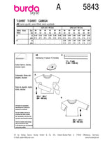 Burda Style Misses' Shirt Sewing Pattern for Fashionistas B5843
