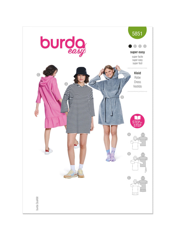 Burda Style Misses' Dress Sewing Pattern for Fashionistas B5851