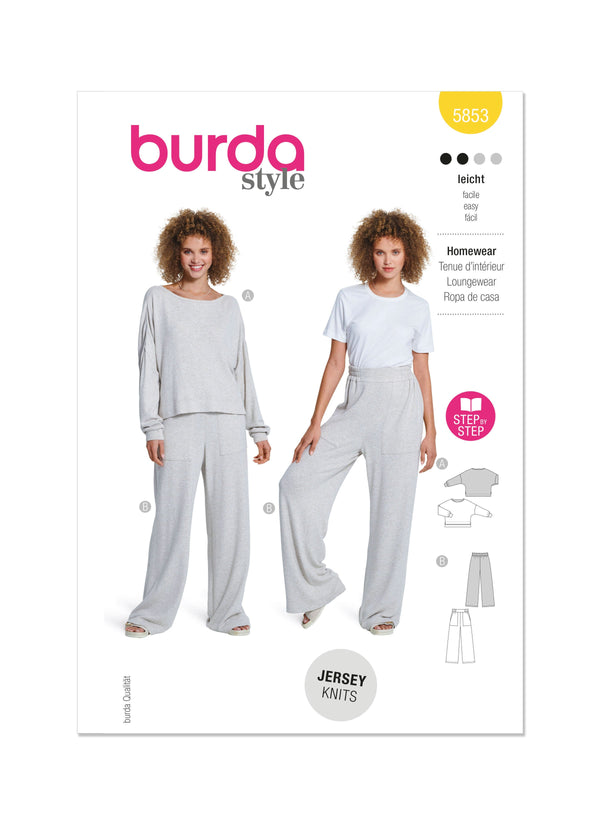 Burda Style Misses' Homewear Sewing Pattern B5853