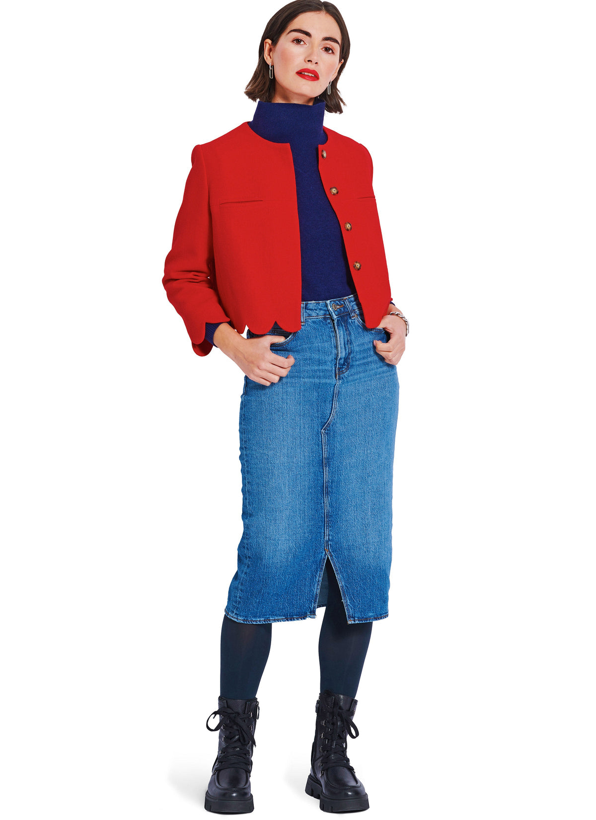 Burda Style Misses' Jacket Sewing Pattern for Fashionistas B5870