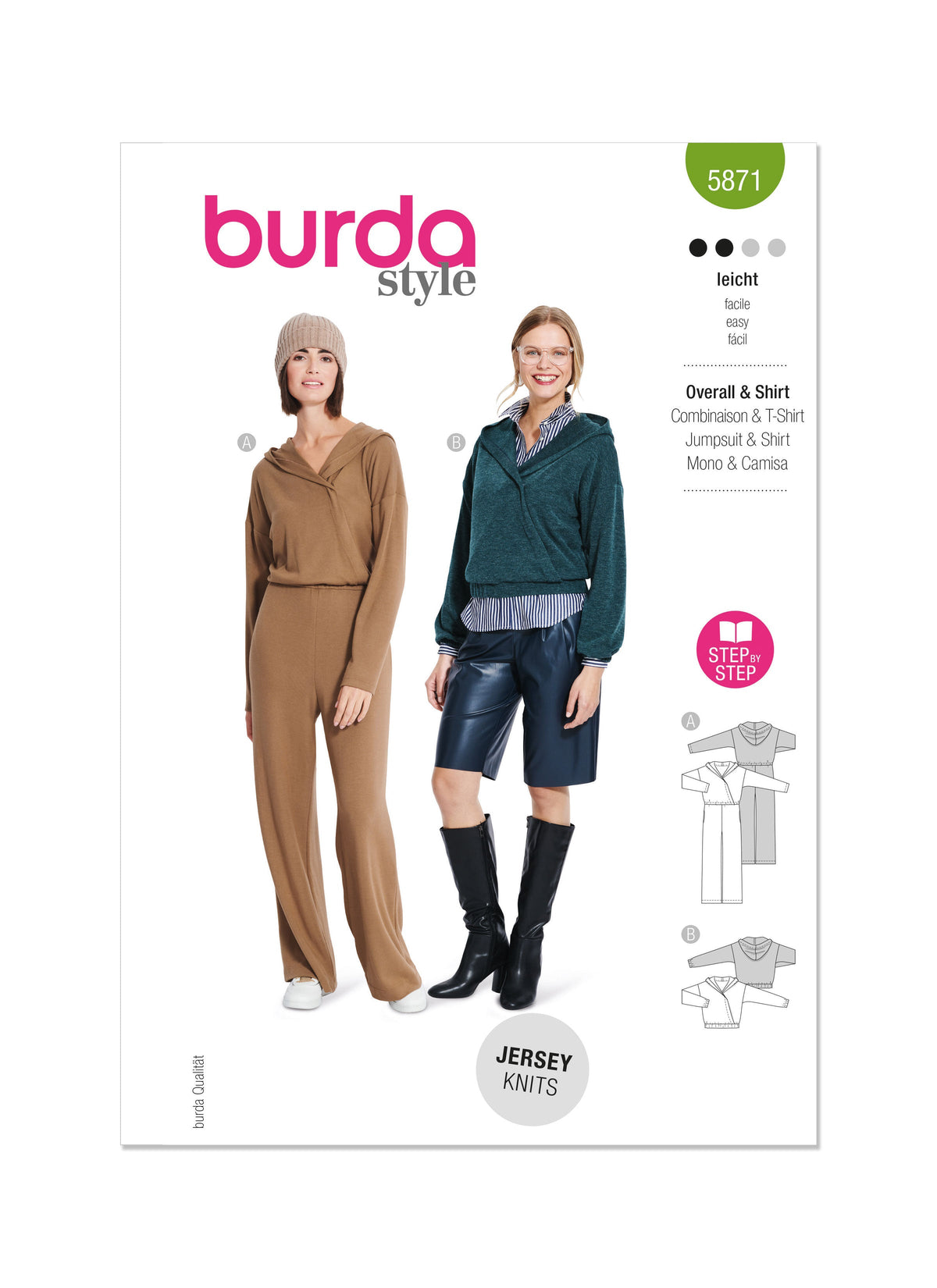 Burda Style Misses' Jumpsuit & Top Sewing Pattern B5871