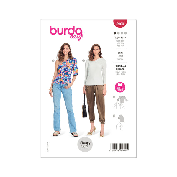 Burda Style Misses' Top Sewing Pattern for Fashion Enthusiasts B5900