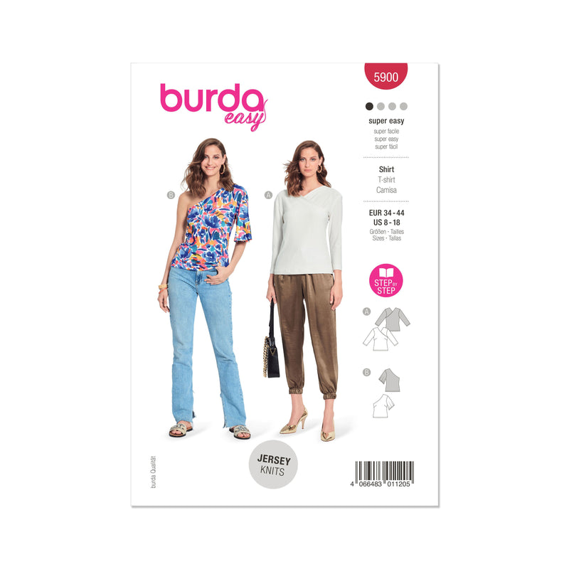 Burda Style Misses' Top Sewing Pattern for Fashion Enthusiasts B5900