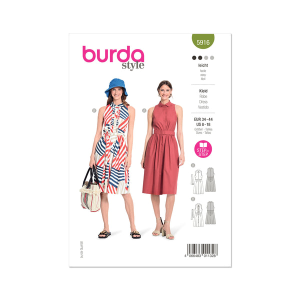 Burda Style Misses' Dress Sewing Pattern for Fashionistas B5916