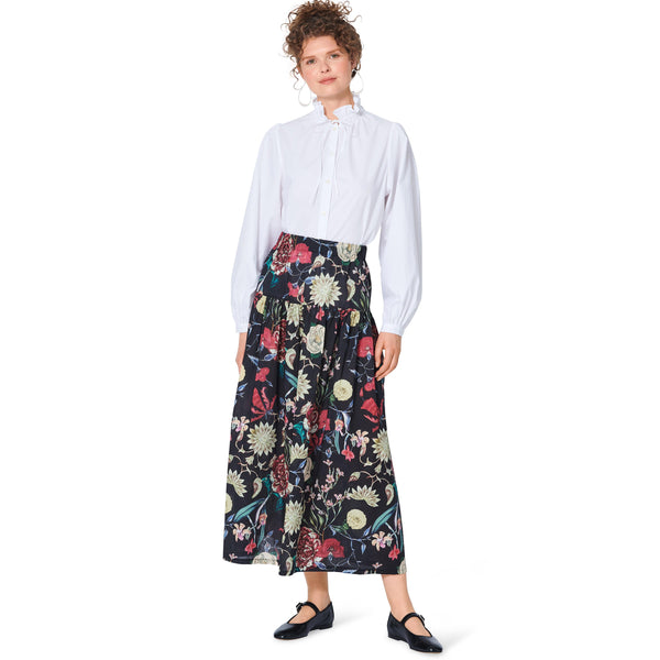 Burda Style Misses' Tiered Skirt with Elastic Waist Sewing Pattern B5978