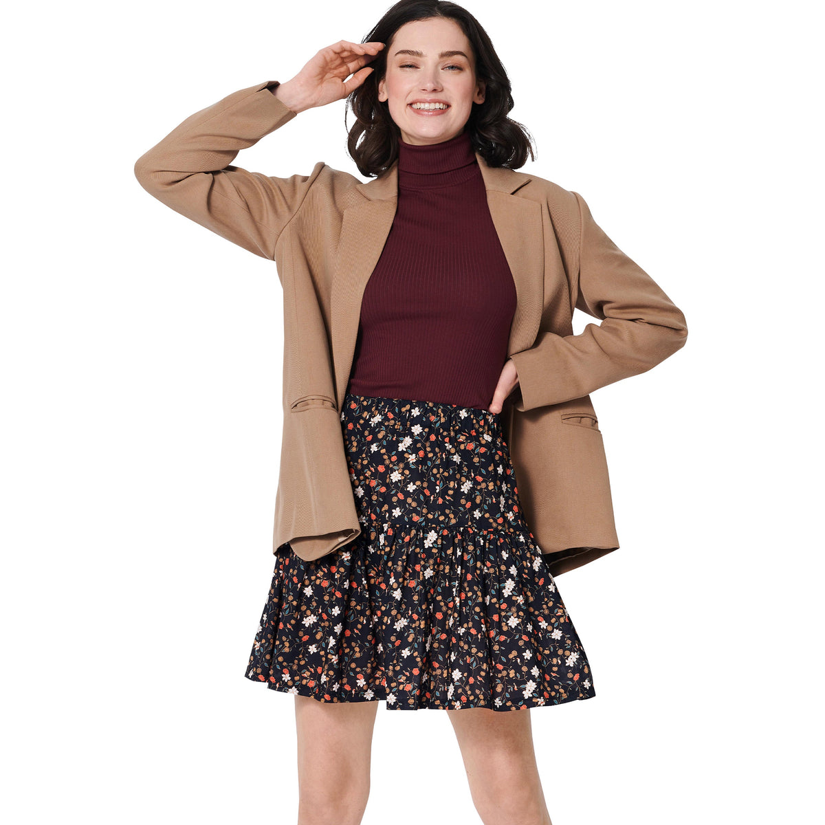 Burda Style Misses' Tiered Skirt with Elastic Waist Sewing Pattern B5978