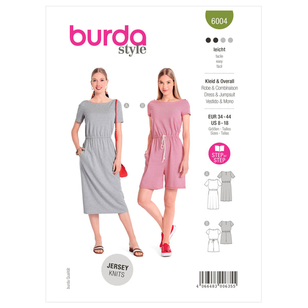 Burda Style Dress/Jumpsuit Sewing Pattern for Fashion Enthusiasts B6004