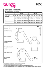 Burda Style Misses' Turtleneck Top Sewing Pattern B6056