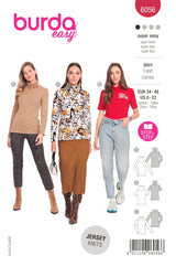 Burda Style Misses' Turtleneck Top Sewing Pattern B6056