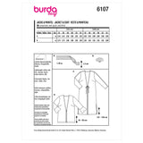 Burda Style Women's Blouson Jacket Sewing Pattern B6107