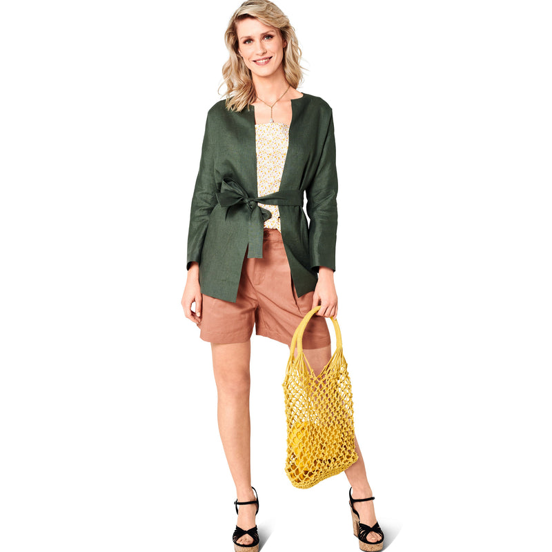 Burda Style Misses' Jacket Sewing Pattern for Fashionistas B6123