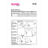 Burda Style Misses' Blouse Sewing Pattern for Fashionistas B6146